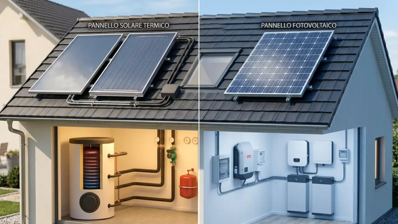 differenza pannelli solari e fotovoltaici