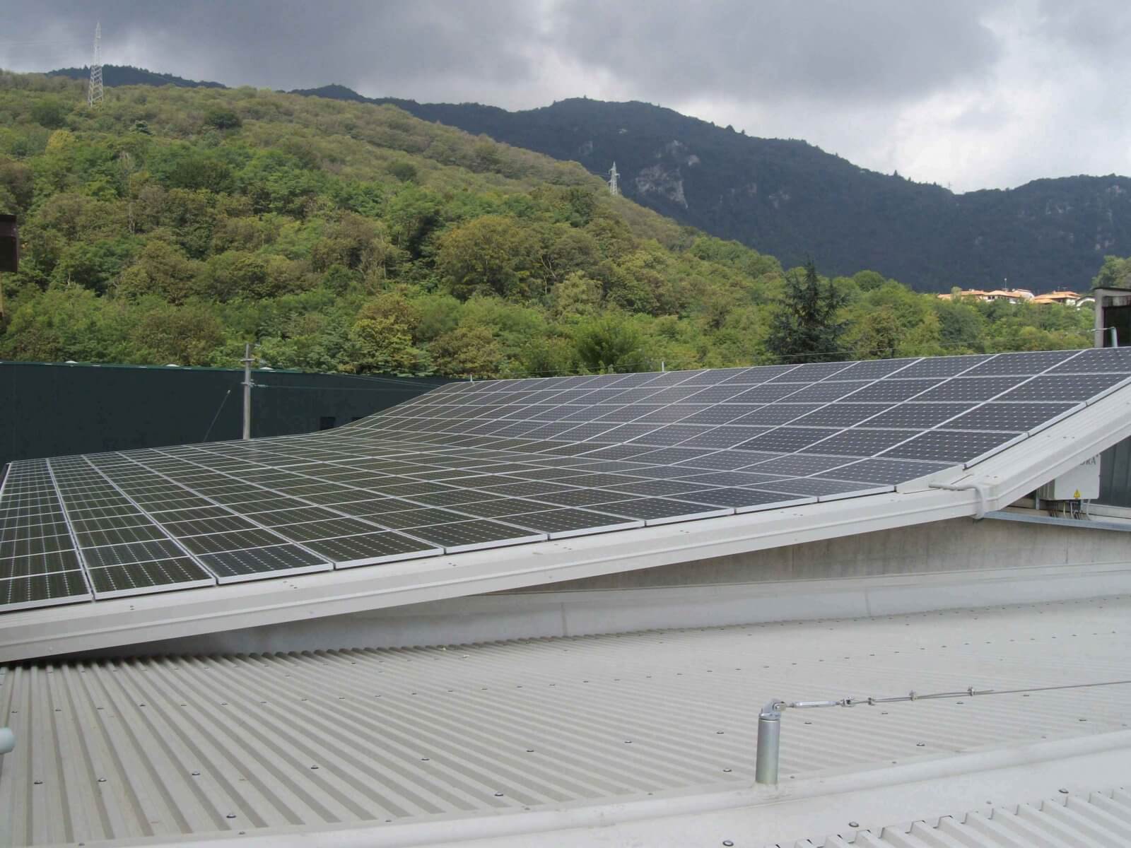 Sistema fotovoltaico cerca de Novara