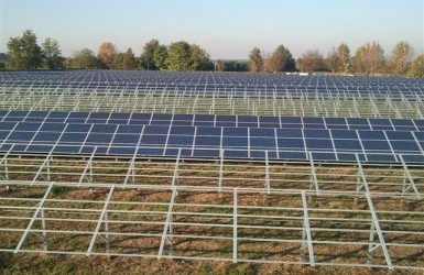 Preparation of the network of photovoltaic panels