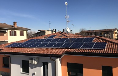 Sistema fotovoltaico en provincia de Milán