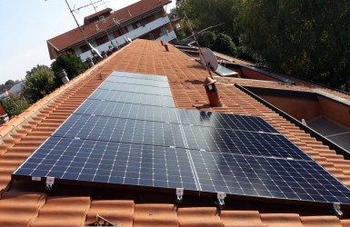 Energía solar en case